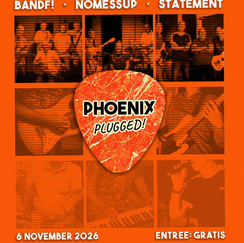 Phoenix Plugged | Rockcovers door BandF! + Statement + NoMessUp | Gratis entree! — achtergrondafbeelding