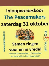 PIO Vocaal Inloopvredeskoor The Peacemakers · Theater Posa, Lelystad · za 31 okt 2026