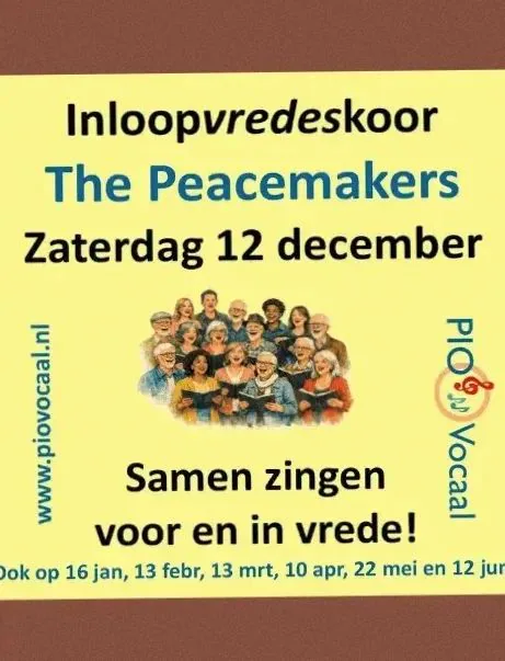 PIO Vocaal Inloopvredeskoor The Peacemakers · Theater Posa, Lelystad · za 12 dec 2026
