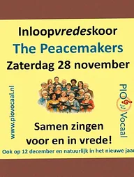 PIO Vocaal Inloopvredeskoor The Peacemakers · Theater Posa, Lelystad · za 28 nov 2026