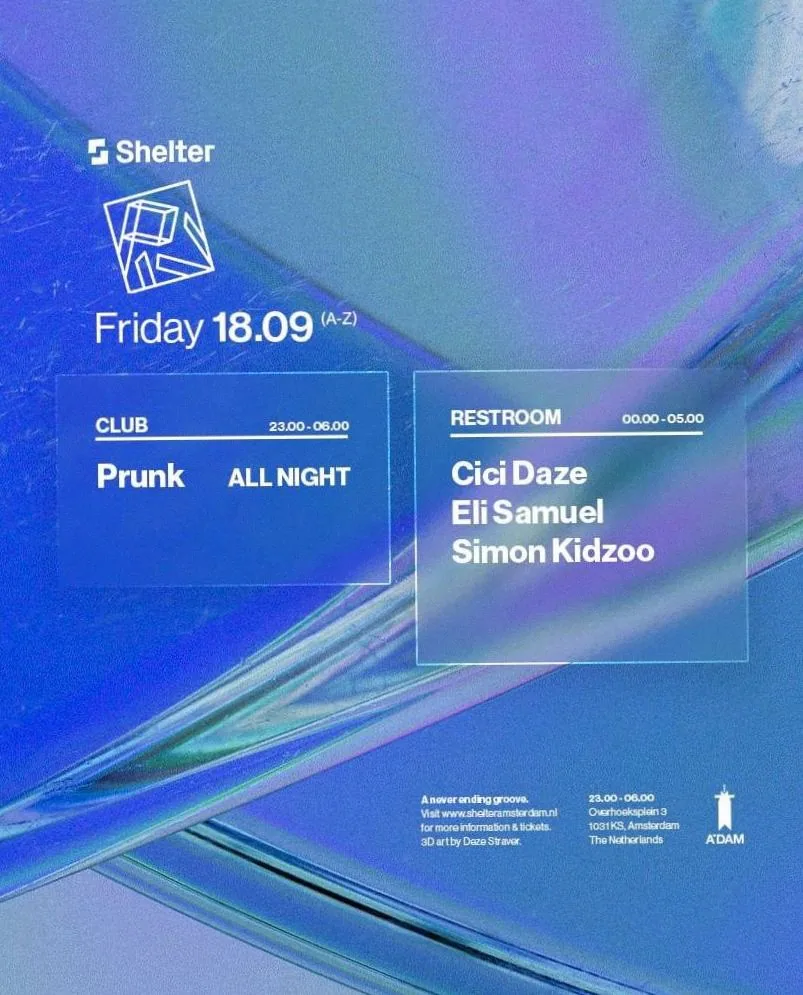 PIV · Shelter, Amsterdam · Fri, 18 Sept 2026