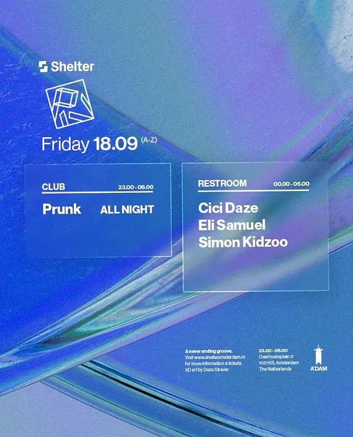 PIV · Shelter, Amsterdam · vr 18 sep 2026
