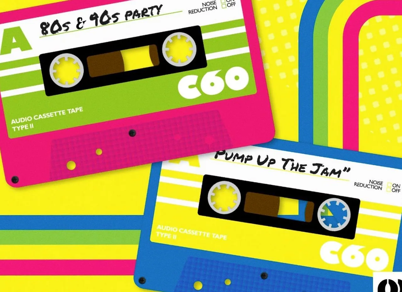 Pump Up The Jam | 80's & 90's Party — achtergrondafbeelding