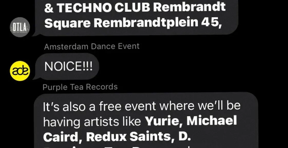 Purple Tea x DTLA Records Annual Label Showcase - 50:HERTZ HOUSE & TECHNO CLUB Rembrandt Square · 50:HERTZ House & Techno Club Rembrandt Square, Amsterdam · vr 23 okt 2026