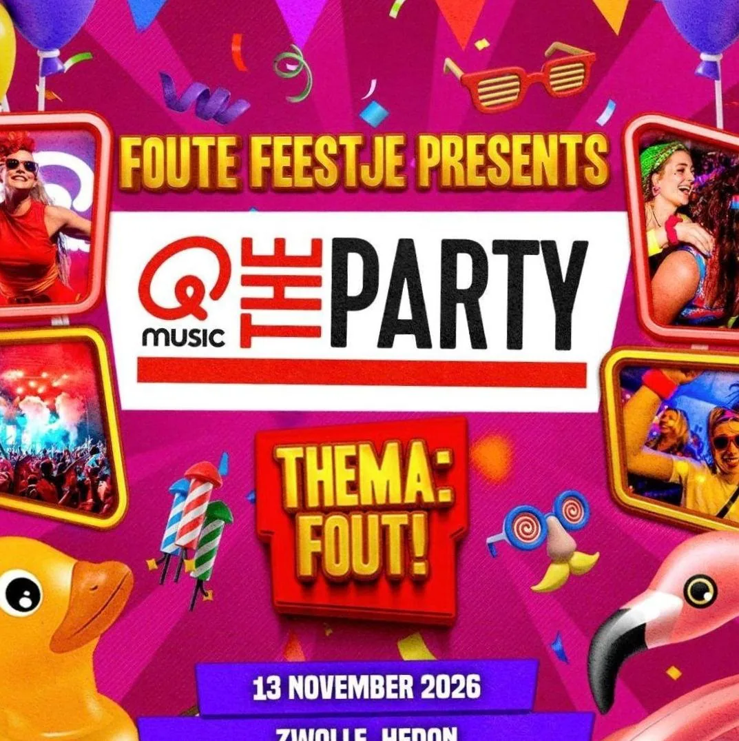 Q MUSIC FOUTE FEESTJE · Hedon, Zwolle · Fri, 13 Nov 2026