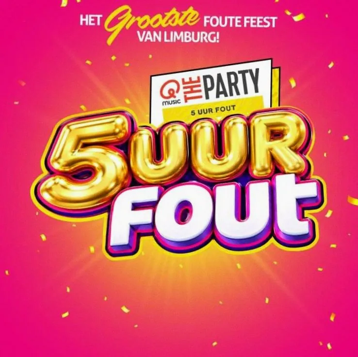 Qmusic The Party 5 Uur Fout met de Vengaboys — achtergrondafbeelding