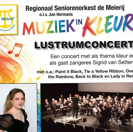 R.S.O. de Meierij — Lustrumconcert - Muziek in Kleur · Cultuurcluster de Tiliander, Oisterwijk · zo 1 nov 2026