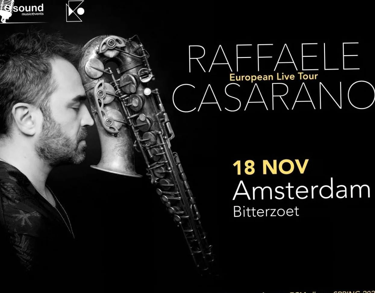 Raffaele Casarano · Bitterzoet, Amsterdam · Wed, 18 Nov 2026
