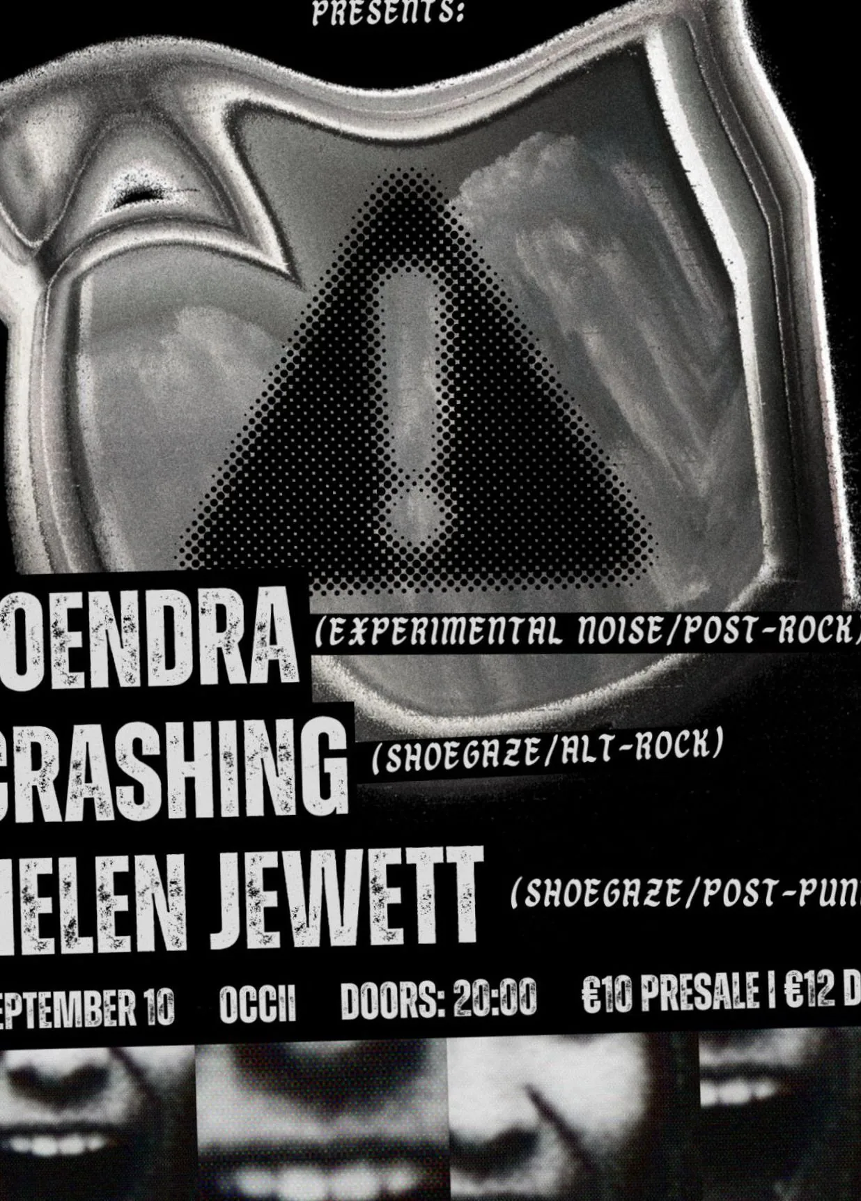 Ragdawl presents: Toendra + Helen Jewett + Crashing · OCCII, Amsterdam · do 10 sep 2026