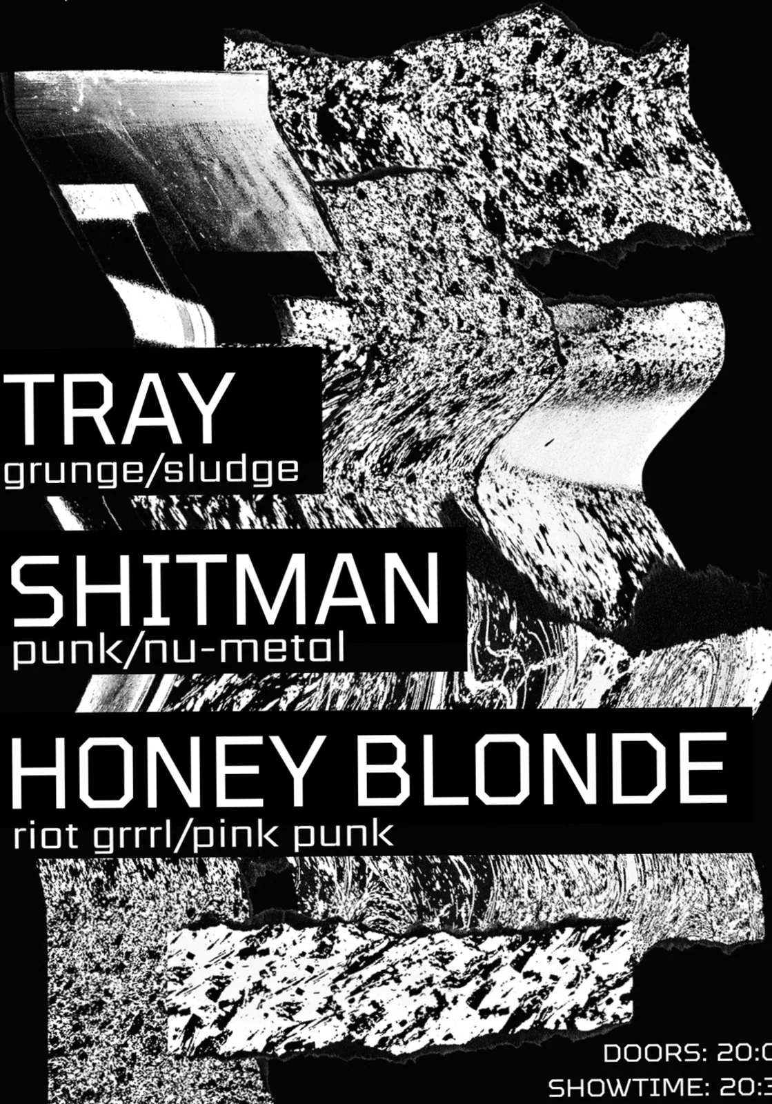 Ragdawl presents: Tray + Shitman + Honey Blonde · OCCII, Amsterdam · za 28 nov 2026