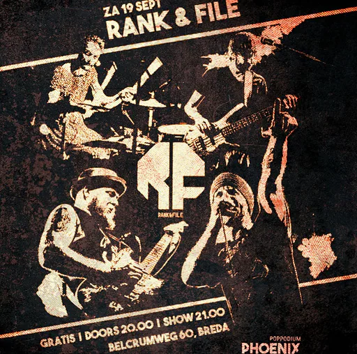 Rank & File | Rapcore | Gratis entree! · Poppodium Phoenix, Breda · za 19 sep 2026