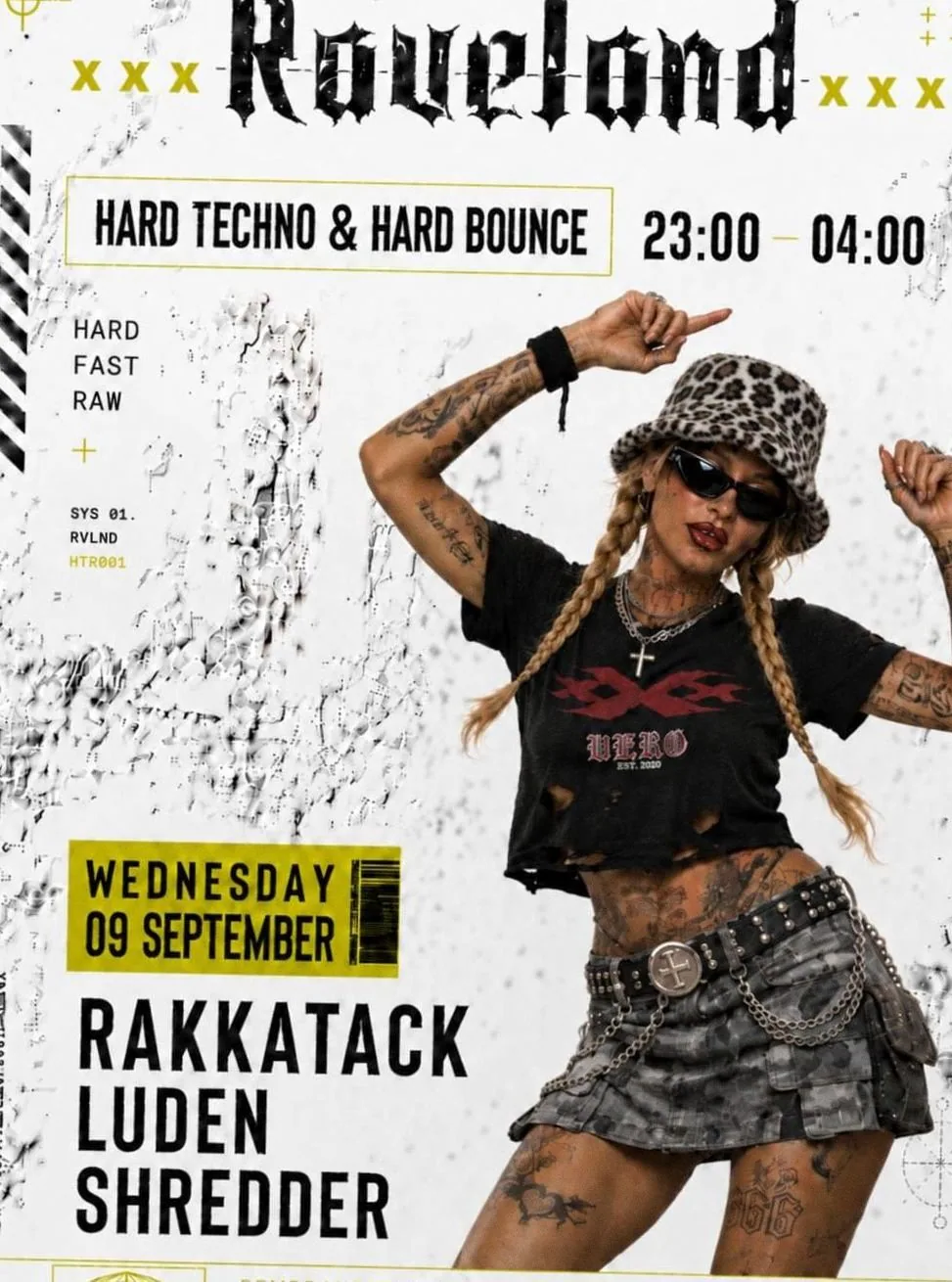 RAVELAND: Hard Techno & Hard Bounce w/ RAKKATACK, Ludens & Shredder — achtergrondafbeelding