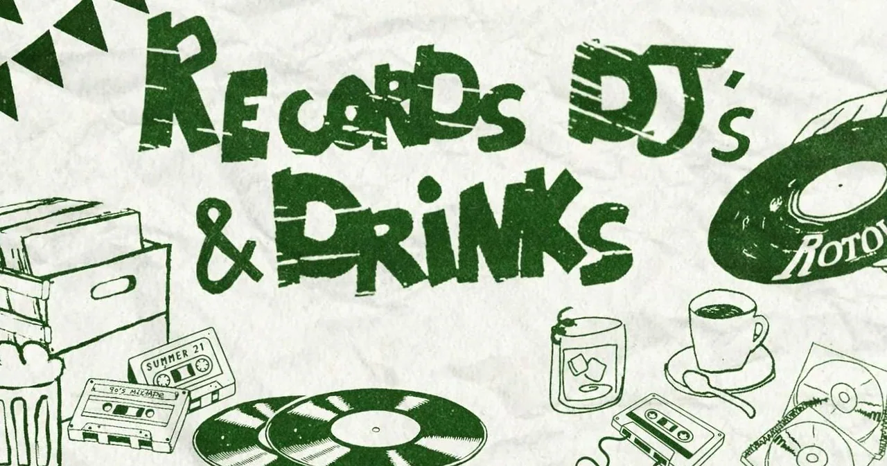Records, DJs & Drinks — background image
