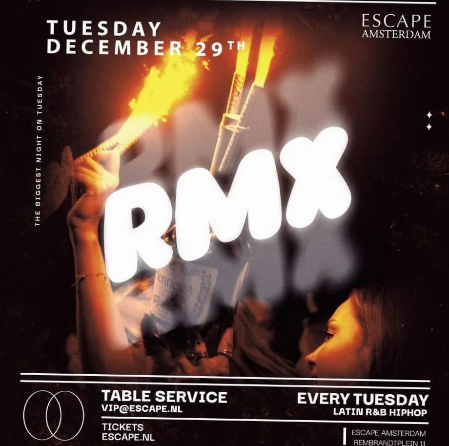 RMX · Escape, Amsterdam · di 29 dec 2026