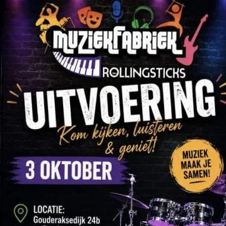 Rolling Sticks | Leerlingenconcert · De Theaterbakkerij, Gouda · za 3 okt 2026