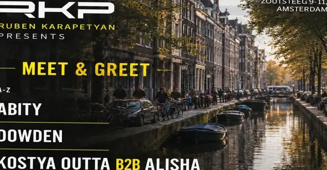 Ruben Karapetyan Presents Meet & Greet · Kadinsky Cafe, Amsterdam · Sat, 24 Oct 2026