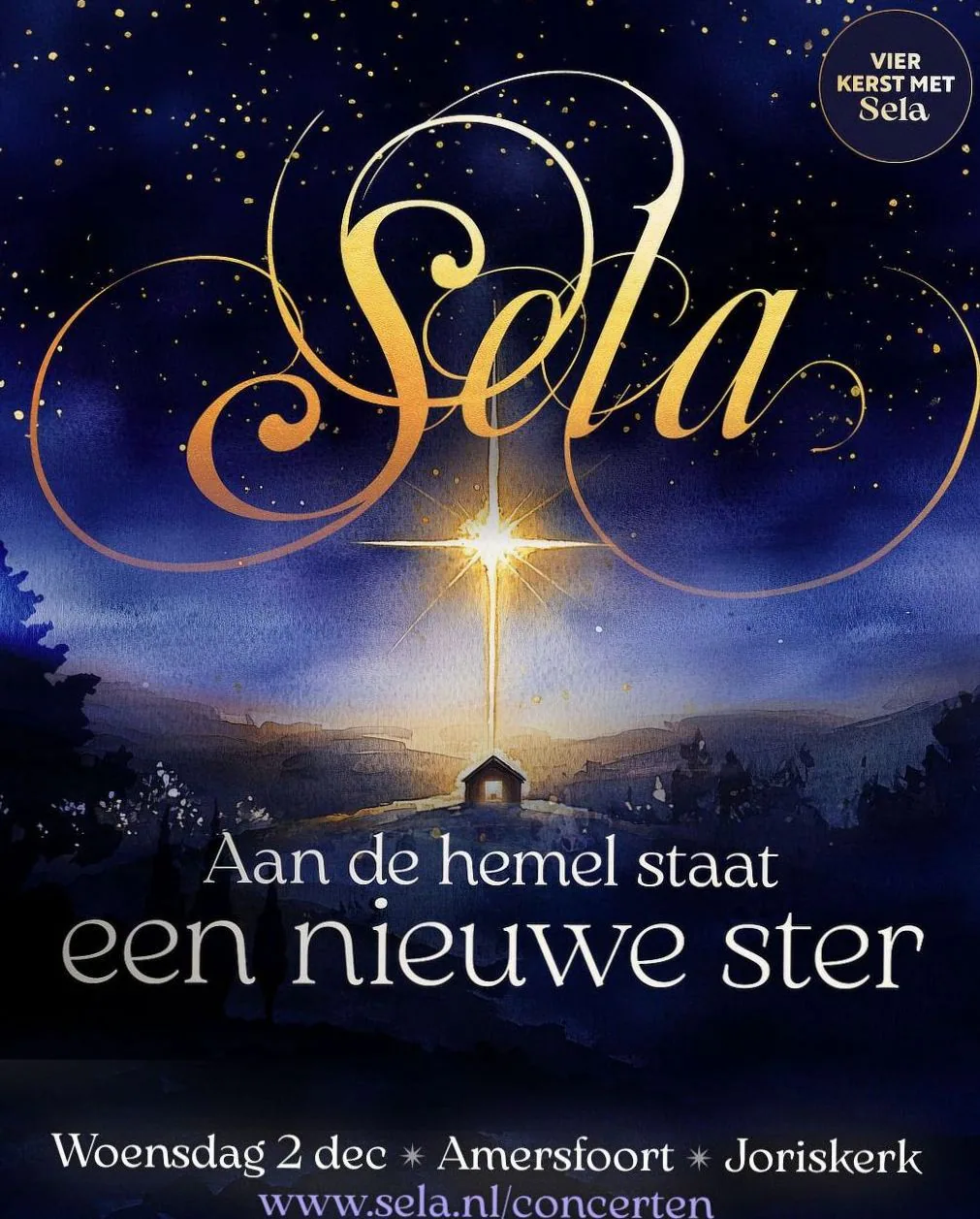 Sela – Aan de hemel staat een nieuwe ster · Sint-Joriskerk, Amersfoort · wo 2 dec 2026