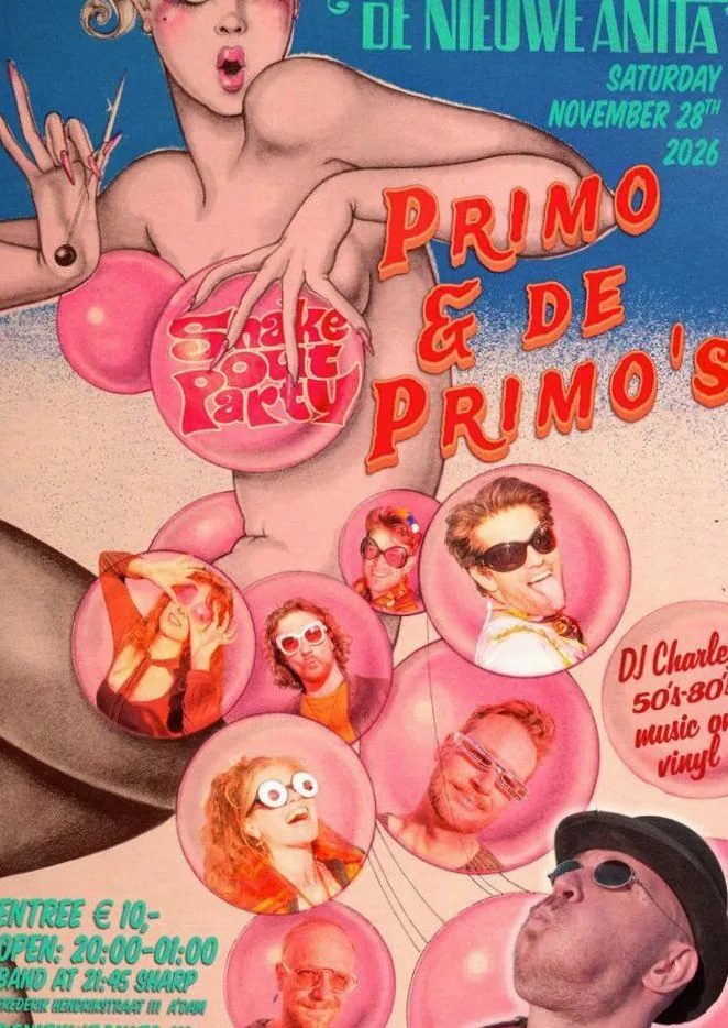 SHAKE-OUT Party: Primo & de Primo’s — achtergrondafbeelding
