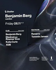 Shelter | Benjaming Berg curates · Shelter, Amsterdam · Fri, 6 Nov 2026