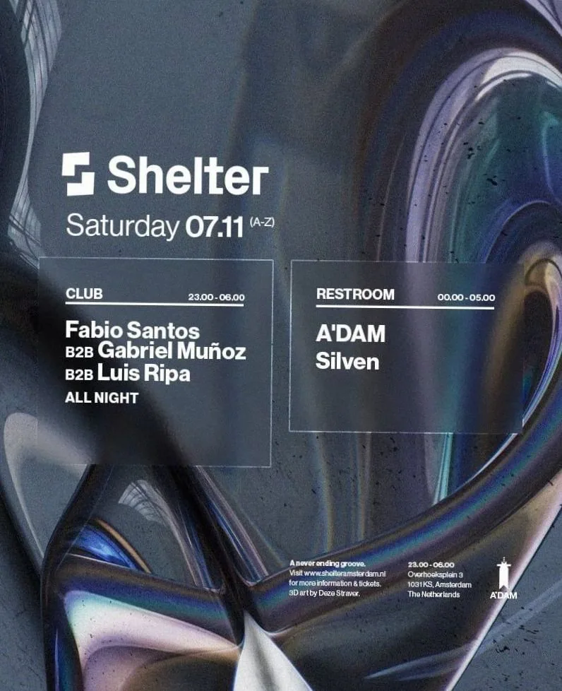 Shelter | Fabio Santos B2B Gabriel Muñoz B2B Luis Ripa (all night) — background image