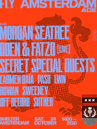 Shelter | FLY · Shelter, Amsterdam · Sat, 24 Oct 2026