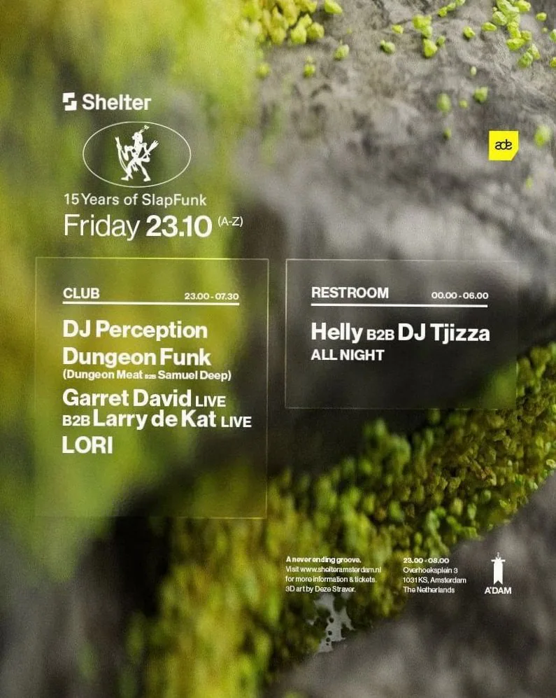Slapfunk · Shelter, Amsterdam · Fri, 23 Oct 2026