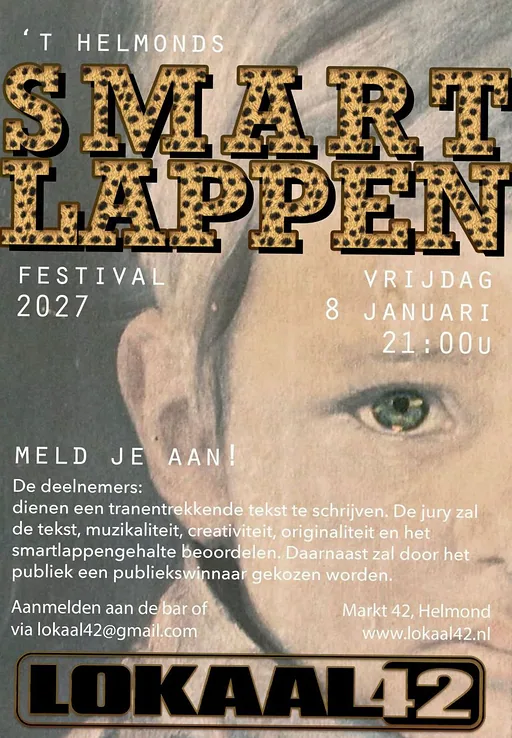 Smartlappen Festival · Lokaal42, Helmond · vr 8 jan 2027