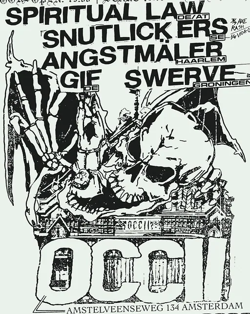 SPIRITUAL LAW (DE) + SNUTLICKERS (SE) + ANGSTMÄLER + GIF (DE) + SWERVE · OCCII, Amsterdam · vr 11 dec 2026