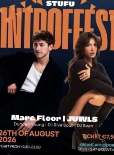 STUFU – Het INTRO-studentenfeest van Apeldoorn! · GIGANT, Apeldoorn · wo 26 aug 2026