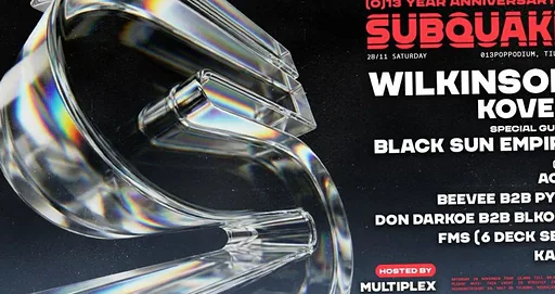 Subquake · 013, Tilburg · za 28 nov 2026