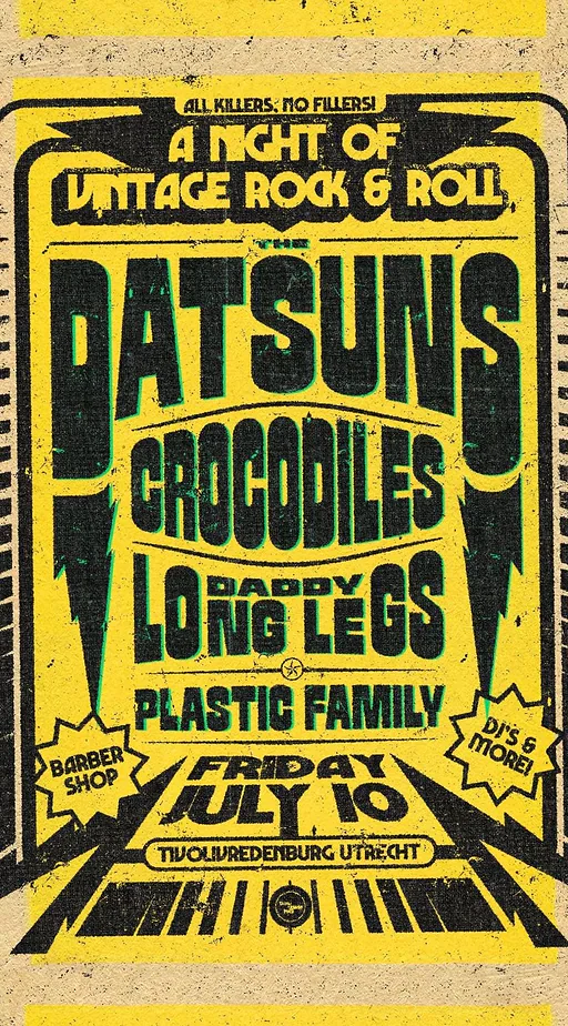 The Datsuns & more · TivoliVredenburg, Utrecht · vr 10 jul 2026