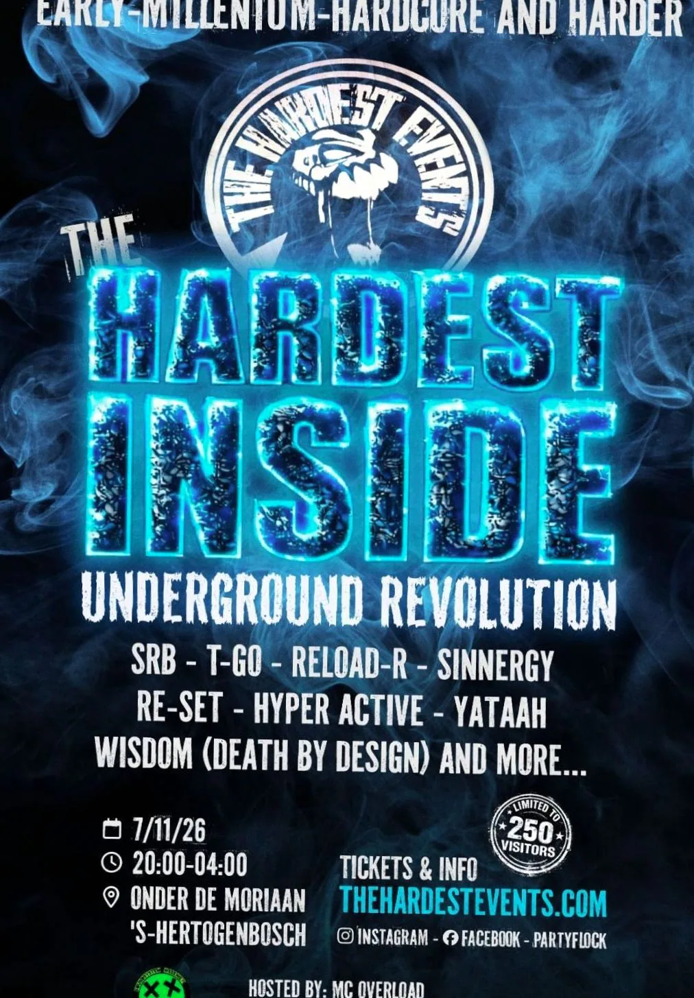 The Hardest Inside · Onder de Moriaan, 's-Hertogenbosch · za 7 nov 2026