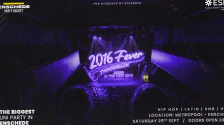 Throwback 2016 Fever - Enschede Party Society · Metropool, Enschede · vr 25 sep 2026