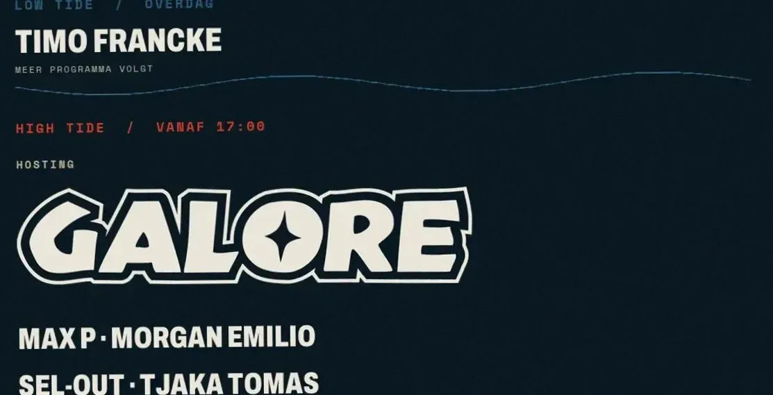 TIDE · Galla Studios, Amsterdam · do 22 okt 2026