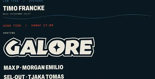 TIDE · Galla Studios, Amsterdam · do 22 okt 2026