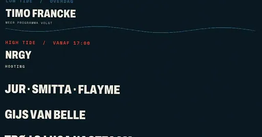 TIDE · Galla Studios, Amsterdam · za 24 okt 2026