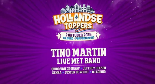Tino Martin: Live met band · 013, Tilburg · vr 2 okt 2026