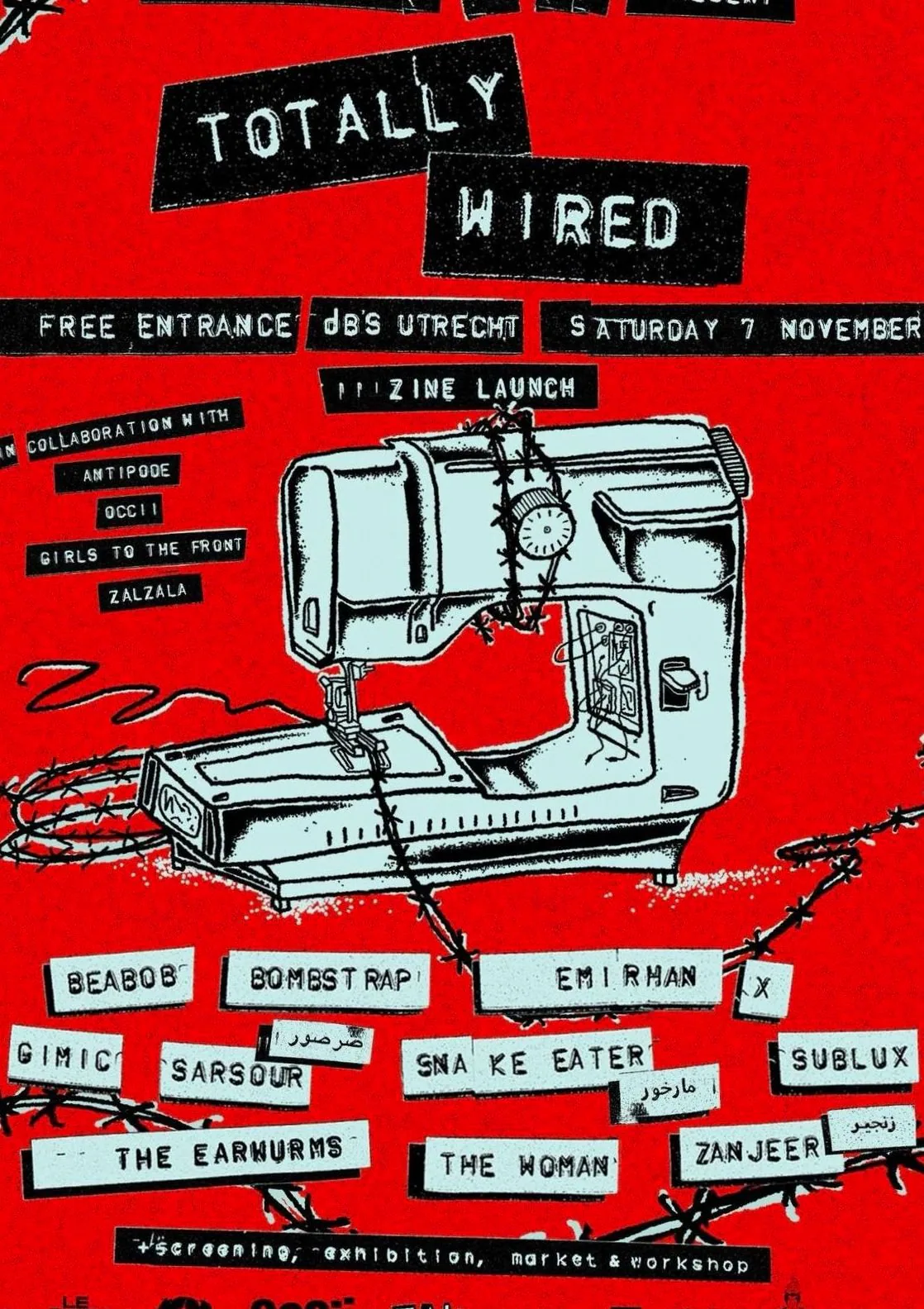 "TOTALLY WIRED" LE GUESS WHO x ANTIPODE, OCCII, GIRLS TO THE FRONT, ZALZALA · OCCII, Amsterdam · za 7 nov 2026