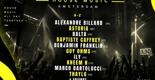 UML Records : House Music · Blend XL, Amsterdam · Wed, 21 Oct 2026