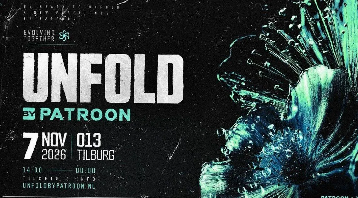 Unfold by Patroon · 013, Tilburg · za 7 nov 2026