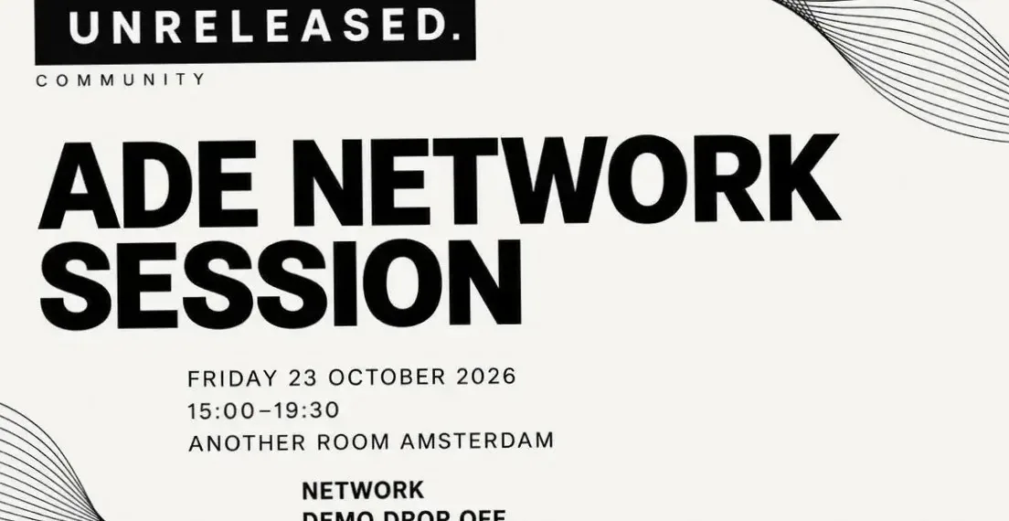UNRELEASED COMMUNITY- ADE NETWORK SESSIONS · ANOTHER ROOM, Amsterdam · Fri, 23 Oct 2026