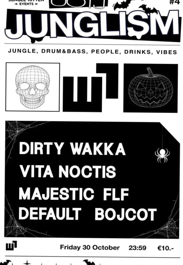 UOTJ: Junglism #4 Halloween special! · Willemeen, Arnhem · vr 30 okt 2026
