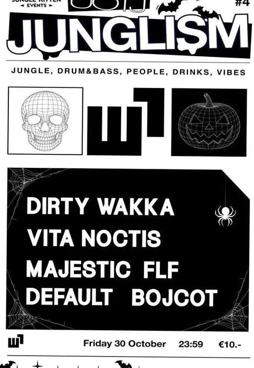 UOTJ: Junglism #4 Halloween special! · Willemeen, Arnhem · vr 30 okt 2026