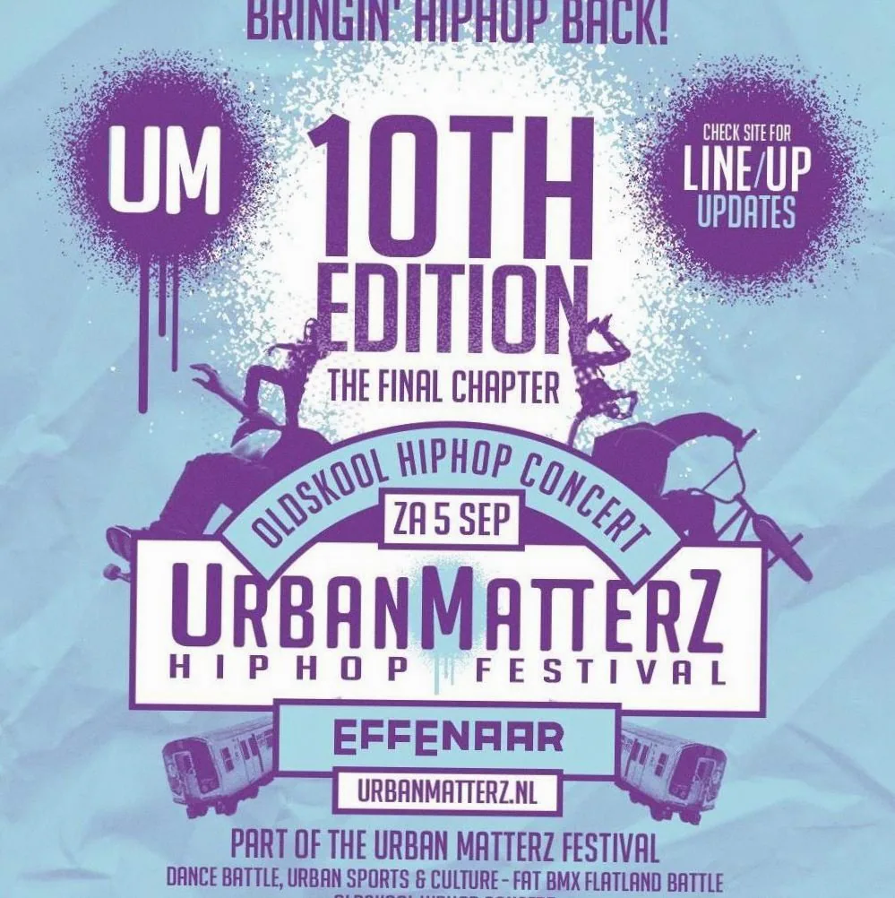 Urban Matterz · Effenaar, Eindhoven · za 5 sep 2026