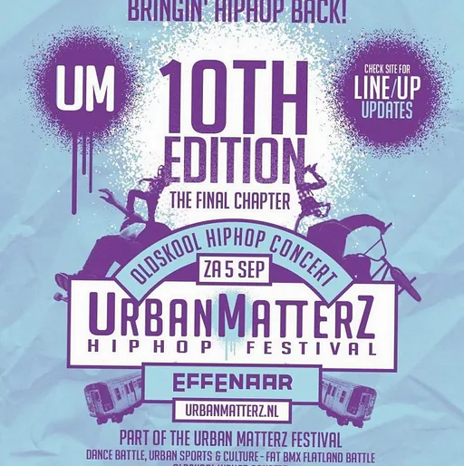 Urban Matterz · Effenaar, Eindhoven · za 5 sep 2026