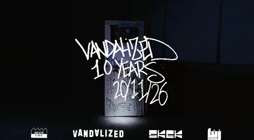 VANDALIZED 10 YEARS WITH ZINA RADIO & SKEK · Skatecafe, Amsterdam · vr 20 nov 2026