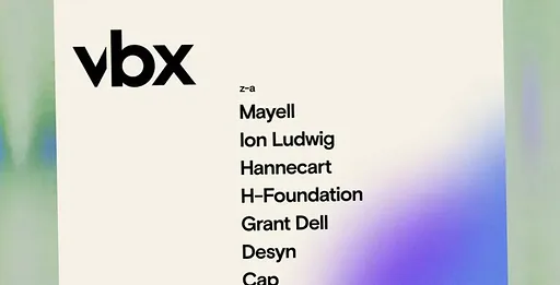 VBX at BRET · BRET, Amsterdam · za 24 okt 2026