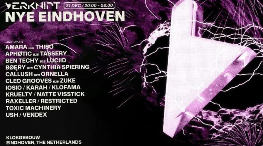 VERKNIPT NYE EINDHOVEN · Klokgebouw, Eindhoven · Thu, 31 Dec 2026