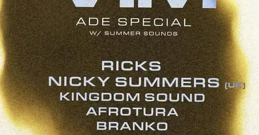 VIM ADE SPECIAL W/ SUMMER SOUNDS · Bitterzoet, Amsterdam · wo 21 okt 2026