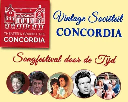 Vintage Sociëteit Concordia: Songfestival door de tijd · Theater Concordia, Haastrecht · wo 11 nov 2026